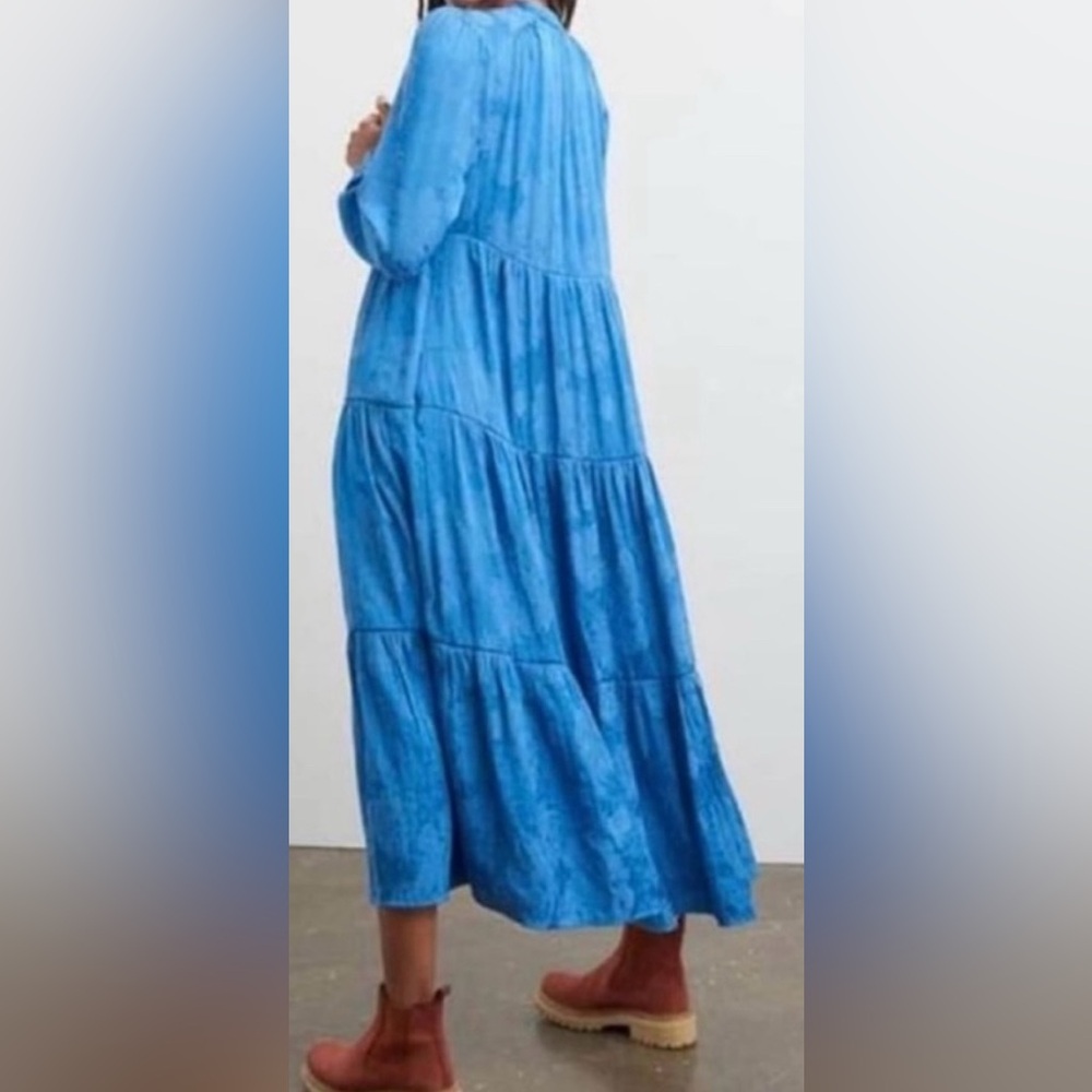 Maeve Vibrant Blue Long Sleeve Dress - Picture 2 of 8